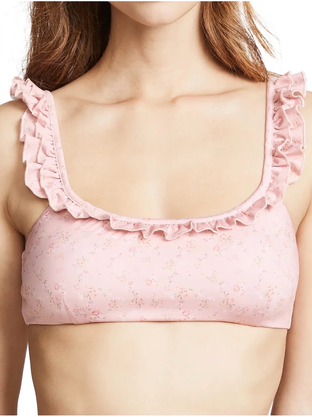 LoveShackFancy Ruffled‎ String Palm Bikini Sz Small